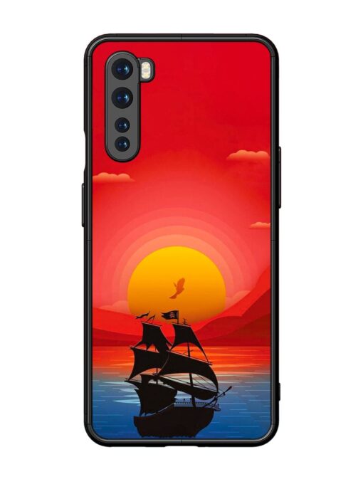 Sunset Sail Glossy Metal Phone Cover for Oneplus Nord