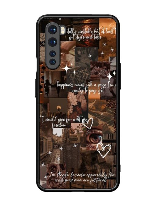 Melancholy Aesthetic Glossy Metal Phone Cover for Oneplus Nord Zapvi