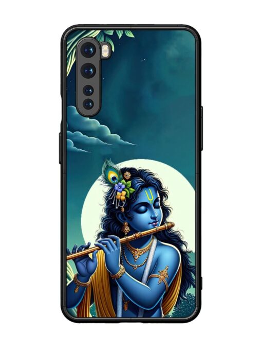 Krishna's Divine Flute Glossy Metal Phone Cover for Oneplus Nord Zapvi