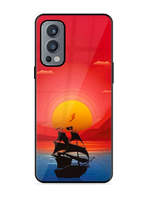 Sunset Sail Glossy Metal Phone Cover for Oneplus Nord 2 (5G) Zapvi