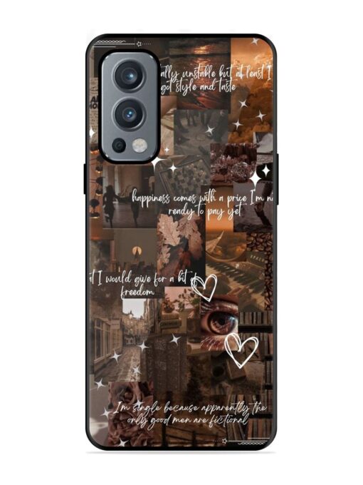 Melancholy Aesthetic Glossy Metal Phone Cover for Oneplus Nord 2 (5G) Zapvi