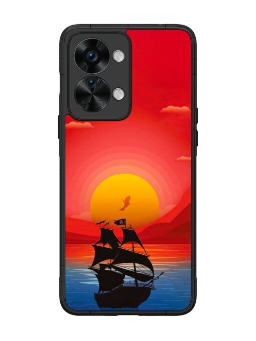 Sunset Sail Glossy Metal Phone Cover for Oneplus Nord 2T (5G) Zapvi