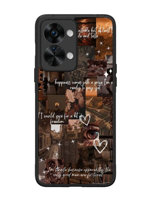 Melancholy Aesthetic Glossy Metal Phone Cover for Oneplus Nord 2T (5G)