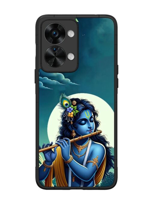 Krishna's Divine Flute Glossy Metal Phone Cover for Oneplus Nord 2T (5G) Zapvi