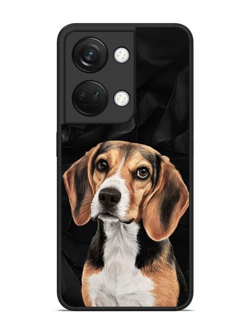 Beagle Portrait Glossy Metal Phone Cover for Oneplus Nord 3 (5G)