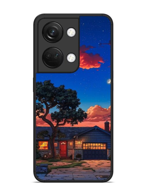 Serene Suburban Twilight Glossy Metal Phone Cover for Oneplus Nord 3 (5G)