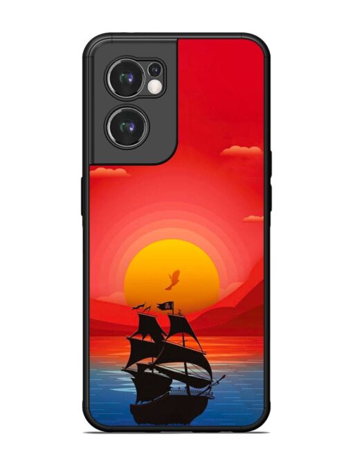 Sunset Sail Glossy Metal Phone Cover for Oneplus Nord Ce 2 (5G) Zapvi