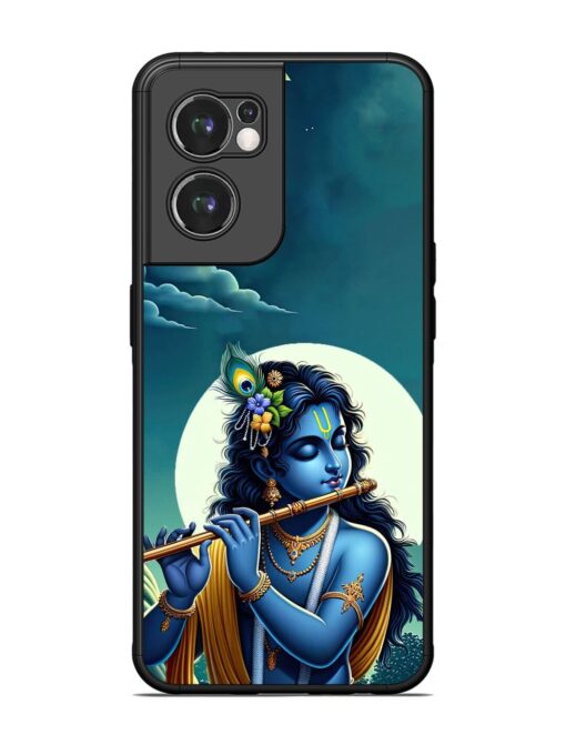 Krishna's Divine Flute Glossy Metal Phone Cover for Oneplus Nord Ce 2 (5G) Zapvi