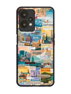 Travel Inspiration Collage Glossy Metal Phone Cover for Oneplus Nord Ce 2 Lite (5G)