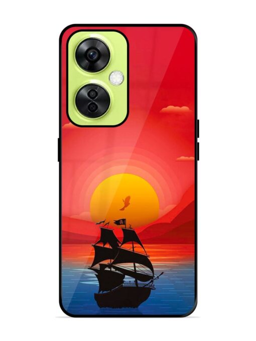 Sunset Sail Glossy Metal Phone Cover for Oneplus Nord Ce 3 Lite (5G)