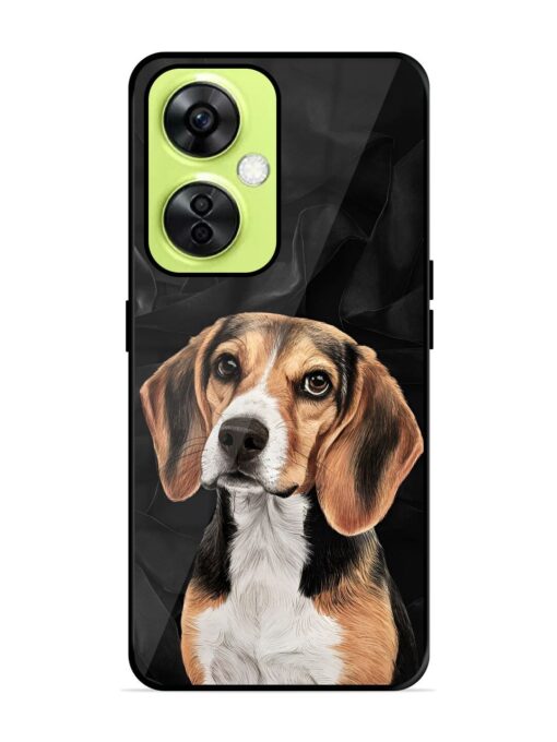 Beagle Portrait Glossy Metal Phone Cover for Oneplus Nord Ce 3 Lite (5G) Zapvi