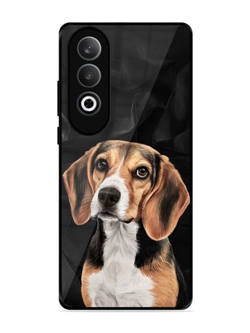 Beagle Portrait Glossy Metal Phone Cover for Oneplus Nord Ce 4 (5G) Zapvi