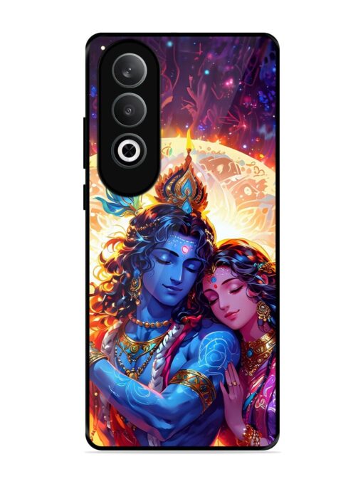 Radha Krishna Art Glossy Metal Phone Cover for Oneplus Nord Ce 4 (5G) Zapvi