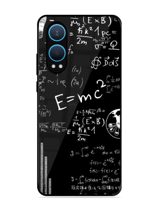 E=Mc2 Mass?Energy Equivalence Glossy Metal Phone Cover for Oneplus Nord Ce 4 Lite (5G)