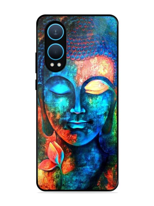 Buddha Painting Glossy Metal Phone Cover for Oneplus Nord Ce 4 Lite (5G)