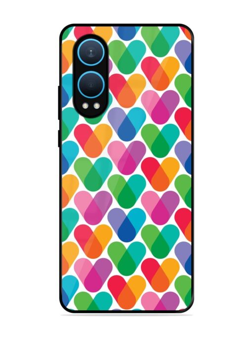 Overlapping Colors Colorful Glossy Metal TPU Phone Cover for Oneplus Nord Ce 4 Lite (5G)