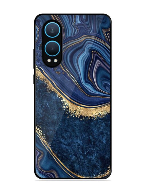 Abstract Background Blue Glossy Metal TPU Phone Cover for Oneplus Nord Ce 4 Lite (5G) Zapvi