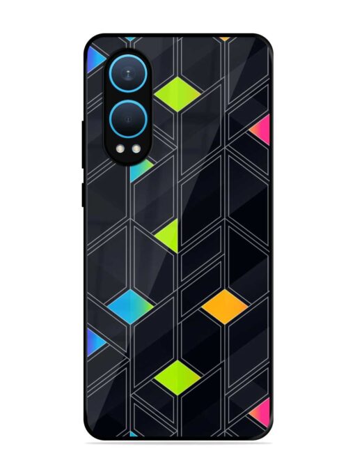 Abstract Mosaic Seamless Glossy Metal Phone Cover for Oneplus Nord Ce 4 Lite (5G)