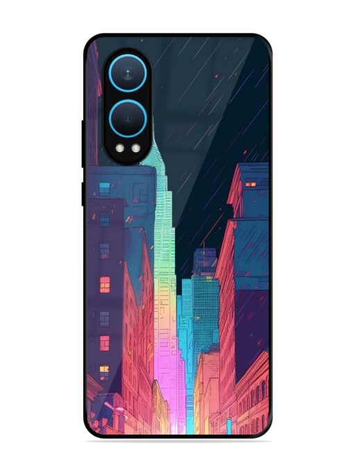 Minimal City Art Glossy Metal Phone Cover for Oneplus Nord Ce 4 Lite (5G)