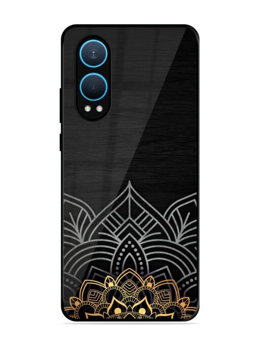 Decorative Golden Pattern Glossy Metal Phone Cover for Oneplus Nord Ce 4 Lite (5G)