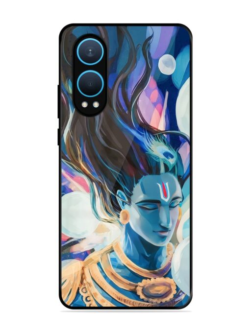 Bhagwan Sri Krishna Glossy Metal Phone Cover for Oneplus Nord Ce 4 Lite (5G)