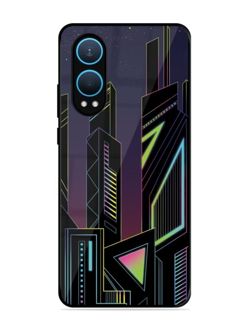 Neon Dreamscape Glossy Metal Phone Cover for Oneplus Nord Ce 4 Lite (5G)