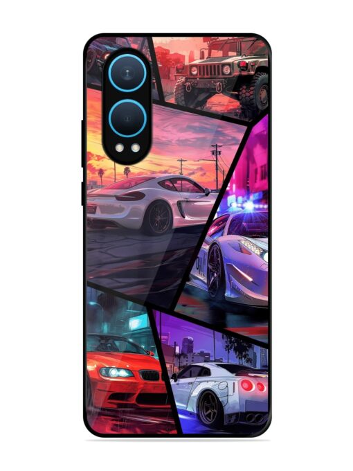 Ride In Pixels Glossy Metal Phone Cover for Oneplus Nord Ce 4 Lite (5G)