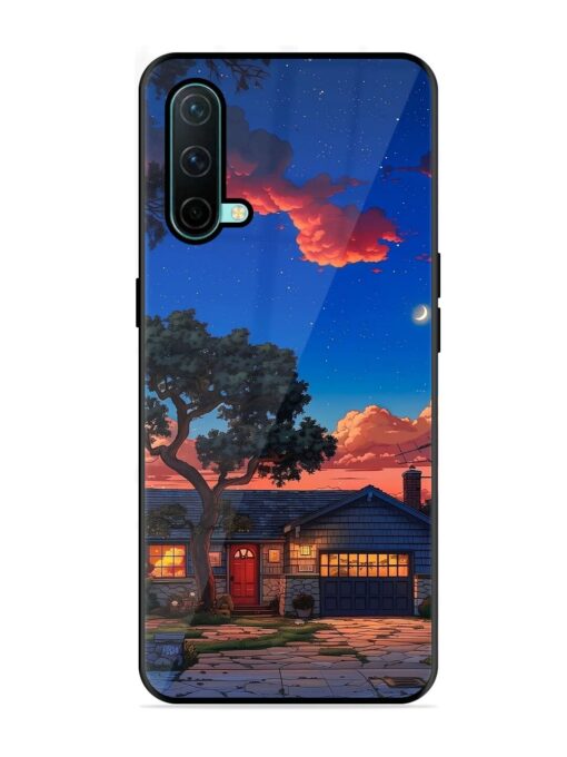 Serene Suburban Twilight Glossy Metal Phone Cover for Oneplus Nord Ce (5G)