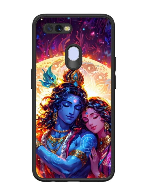 Radha Krishna Art Glossy Metal Phone Cover for Oppo A11K Zapvi