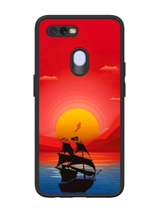 Sunset Sail Glossy Metal Phone Cover for Oppo A12