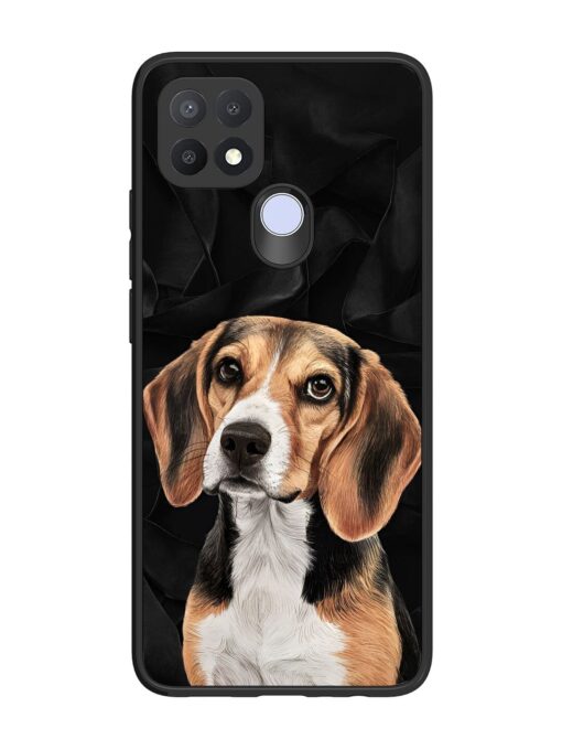 Beagle Portrait Glossy Metal Phone Cover for Oppo A15 Zapvi