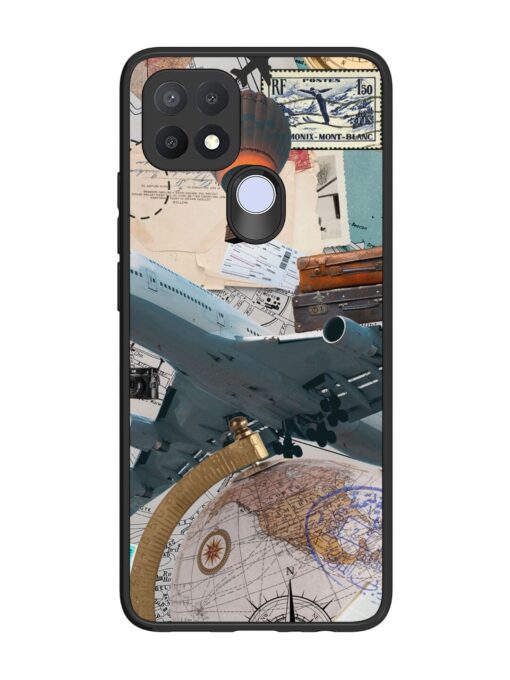 Adventure Awaits Glossy Metal Phone Cover for Oppo A15 Zapvi