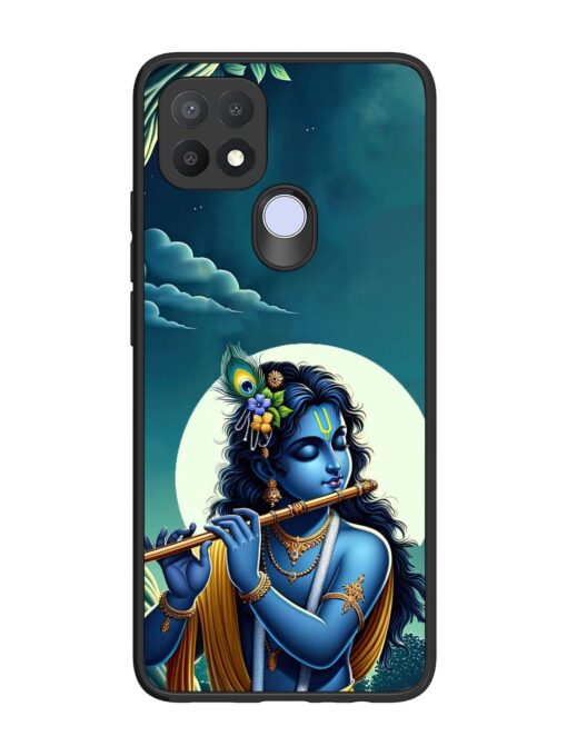 Krishna's Divine Flute Glossy Metal Phone Cover for Oppo A15 Zapvi