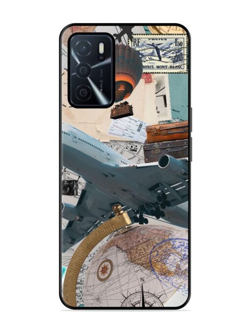 Adventure Awaits Glossy Metal Phone Cover for Oppo A16 Zapvi