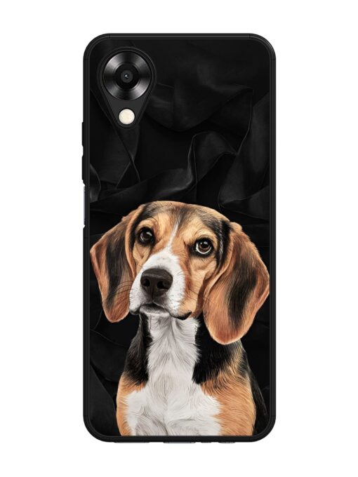 Beagle Portrait Glossy Metal Phone Cover for Oppo A17K