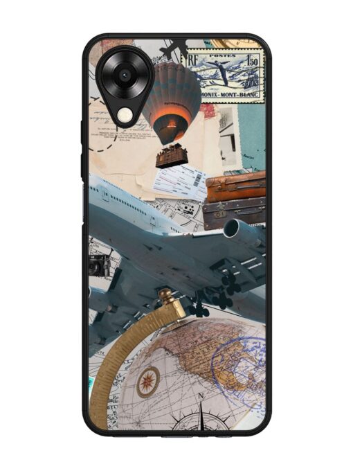 Adventure Awaits Glossy Metal Phone Cover for Oppo A17K Zapvi