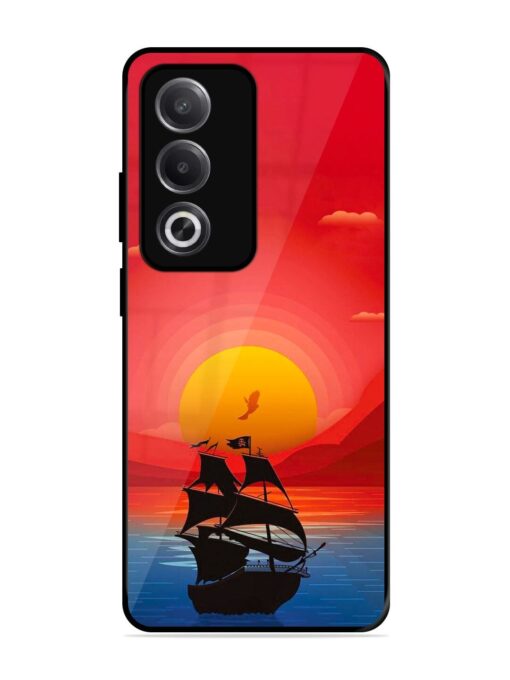 Sunset Sail Glossy Metal Phone Cover for Oppo A3 Pro (5G) Zapvi