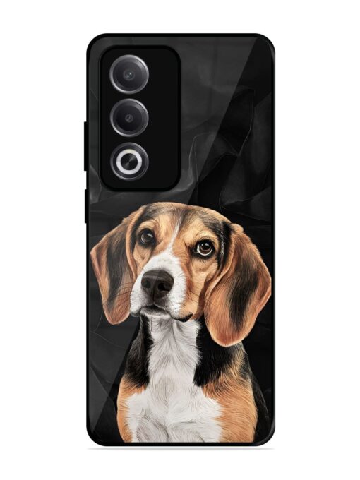 Beagle Portrait Glossy Metal Phone Cover for Oppo A3 Pro (5G)