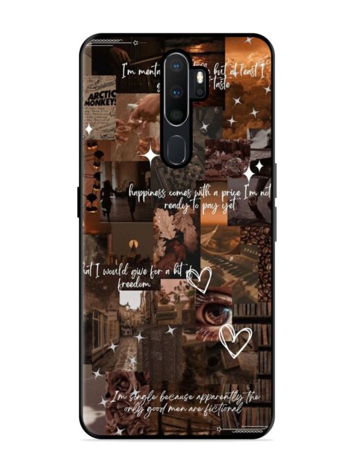 Melancholy Aesthetic Glossy Metal Phone Cover for Oppo A5 (2020) Zapvi