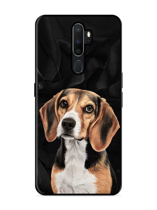 Beagle Portrait Glossy Metal Phone Cover for Oppo A5 (2020)