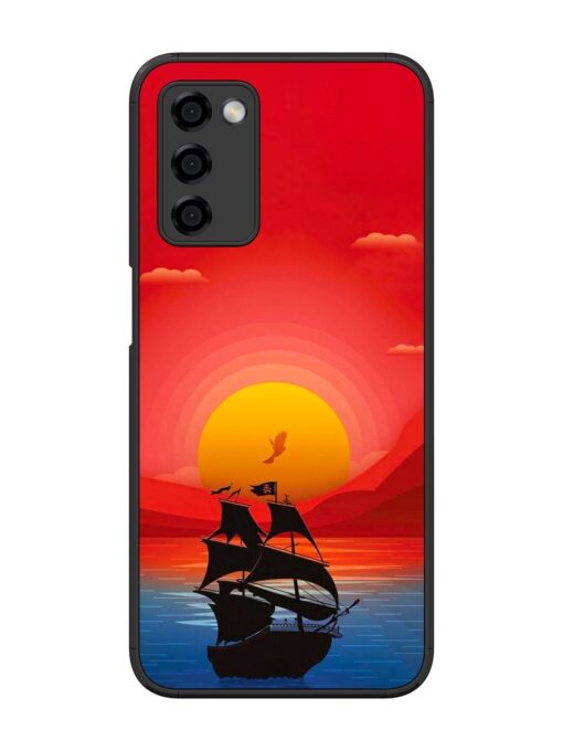 Sunset Sail Glossy Metal Phone Cover for Oppo A53S (5G) Zapvi