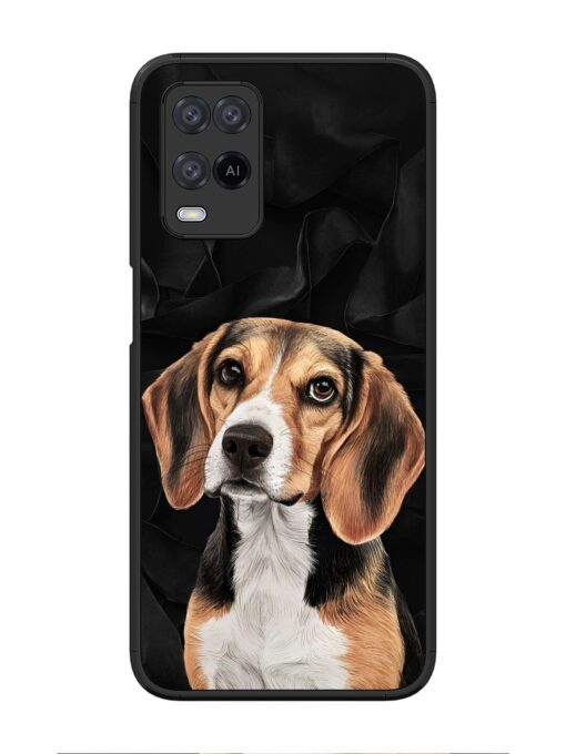 Beagle Portrait Glossy Metal Phone Cover for Oppo A54