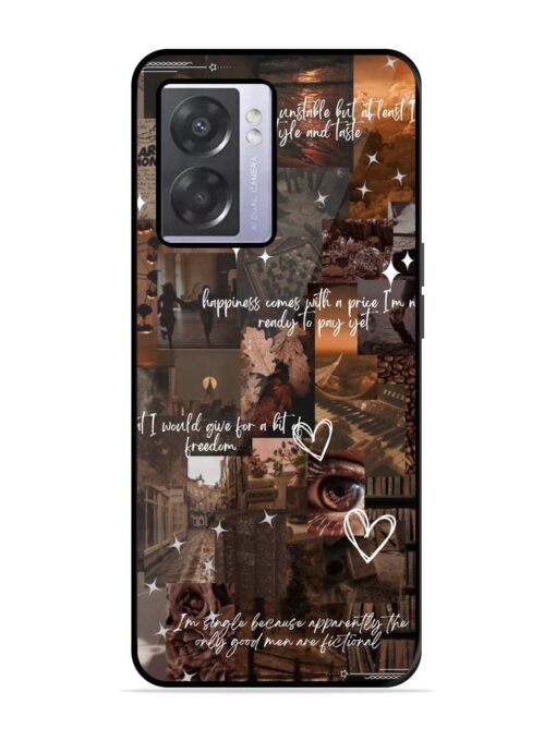 Melancholy Aesthetic Glossy Metal Phone Cover for Oppo A57 (5G)