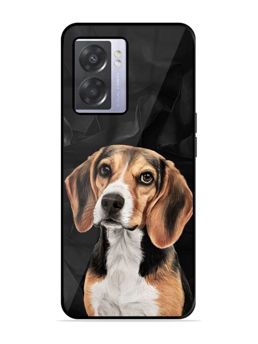 Beagle Portrait Glossy Metal Phone Cover for Oppo A57 (5G) Zapvi