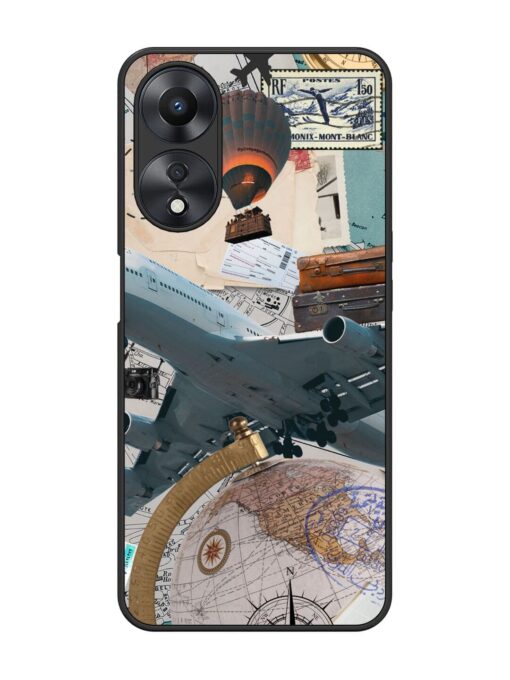 Adventure Awaits Glossy Metal Phone Cover for Oppo A58 Zapvi