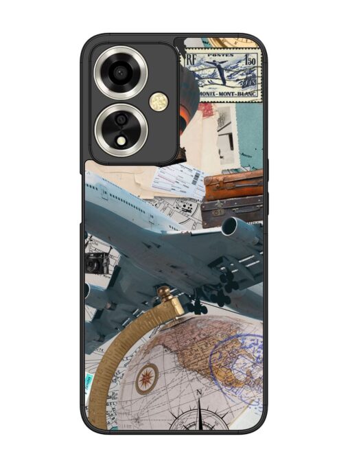 Adventure Awaits Glossy Metal Phone Cover for Oppo A59 (5G) Zapvi