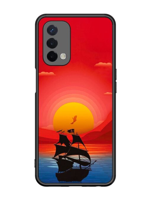 Sunset Sail Glossy Metal Phone Cover for Oppo A74 (5G) Zapvi