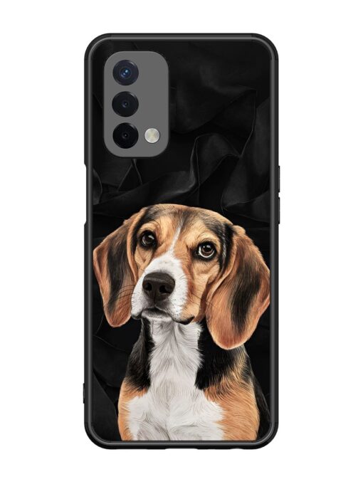 Beagle Portrait Glossy Metal Phone Cover for Oppo A74 (5G)