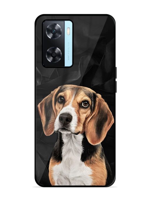 Beagle Portrait Glossy Metal Phone Cover for Oppo A77