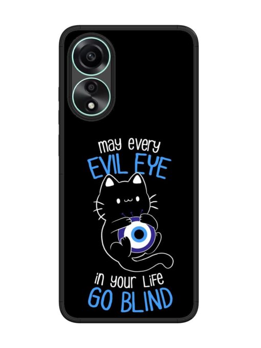 May every evil eye in your life go blind Glossy Metal Phone Cover for Oppo A78 (4G) Zapvi